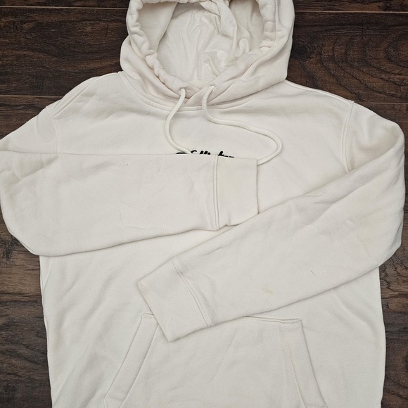 Hollister Womens XS White Pullover Hoodie Drawstring Preppy Surf Beach - Picture 3 of 9